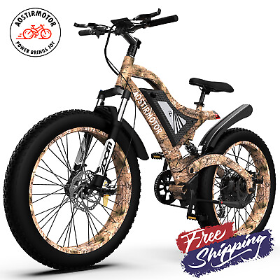 #ad 26quot; 1500W 48V Electric Bike Mountain Bicycle Fat Tire E Bike Commuter for Adult $1029.00