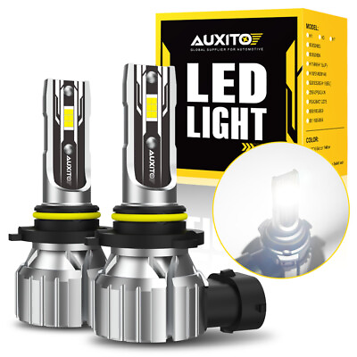 #ad AUXITO 9005 HB3 LED Headlight Super Bright Bulbs Kit HIGH LOW Beam 6500K White $20.89