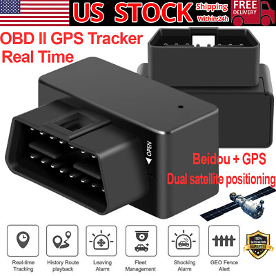 #ad OBD2 II Real Time GPS Tracker Vehicle Tracking Device Car Location Locator USA $19.99