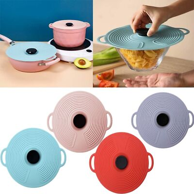 #ad Pan Pot Lid Cover Cookware Boil Over Spill Stopper Food Fresh Keeping Cover $12.57