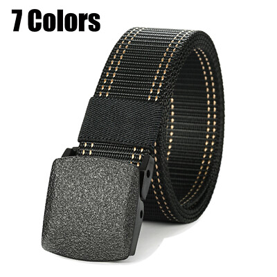 #ad Mens Military Tactical Belts Army Adjustable Quick Release Buckle Waistband $6.95