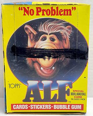 #ad Alf Series 1 Vintage Bubble Gum Wax Trading Card Box 48 Packs Topps 1987 FULL $83.95