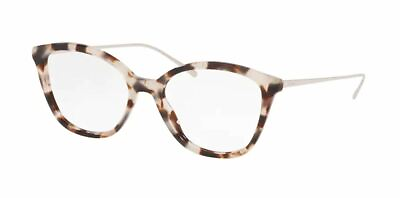 #ad PRADA PR 11VV UAO1O1 Opal Brown Square Cat Eye Women#x27;s 53 mm Eyeglasses $81.00