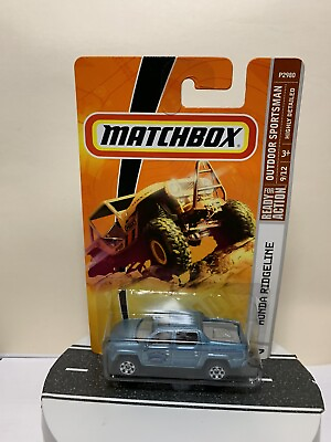 #ad Matchbox MBX Outdoor Sportsman Honda Ridgeline Pickup Truck Light Blue #97 NIP $20.95