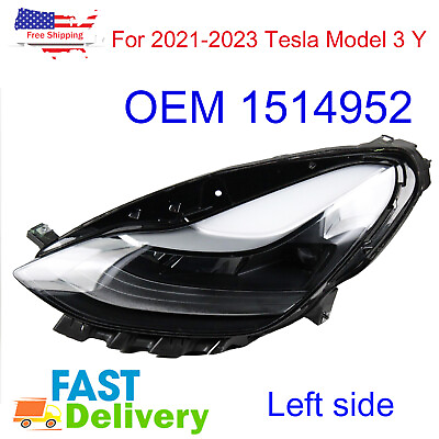 #ad For 2021 2023 Tesla Model 3 Y Driver Left LH Side Headlight OEM New US Stock $308.75