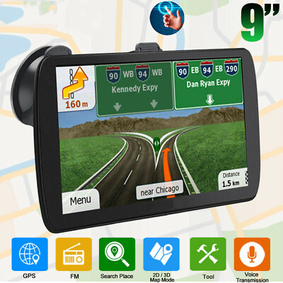 #ad #ad 9quot; Inch Car amp; Truck GPS Navigation Navigator Sat Navi US Mexico Free Maps Update $49.99
