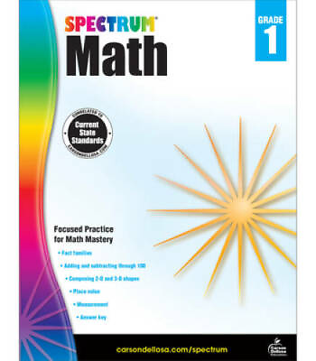 #ad Spectrum Math Workbook Grade 1 Paperback By Spectrum GOOD $4.81