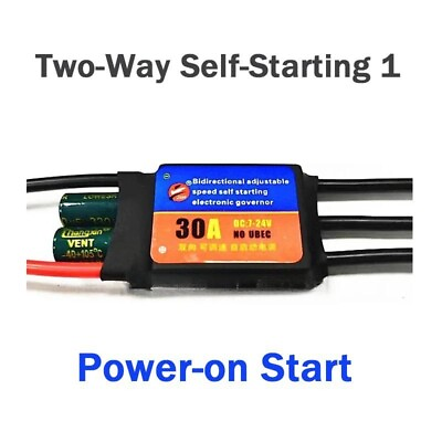 #ad 30A 60A 2 6S Bidirectional Adjustable Speed Self Starting Brushless ESC $11.68