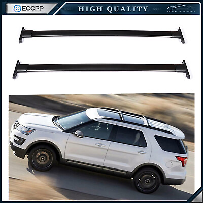 #ad Top Roof Rack cross bar Aluminum Black cargo For 2013 Ford Explorer luggage $56.89