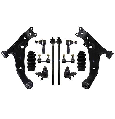 #ad 12 Pc for Toyota Corolla Prizm New Lower Control Arm Ball Joint Tierod Sway Bar $101.74