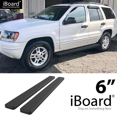 #ad APS Running Board Side Step Nerf Bar 6in Black Fit Jeep Grand Cherokee 4Dr 99 04 $199.00