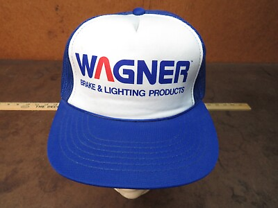 #ad Vintage Wagner Brake Lighting Products car truck parts Mesh snapback hat trucker $12.00