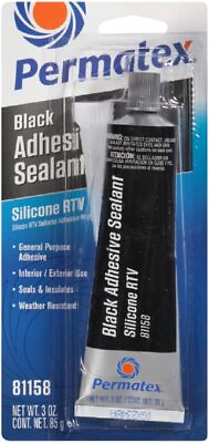 #ad Permatex 81158 Black RTV Silicone Sealant. 3 oz. $8.60