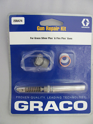 #ad Graco Airless Spray Gun Repair Kit 235474 Silver Plus Gun Flex Plus Gun Kit $79.00