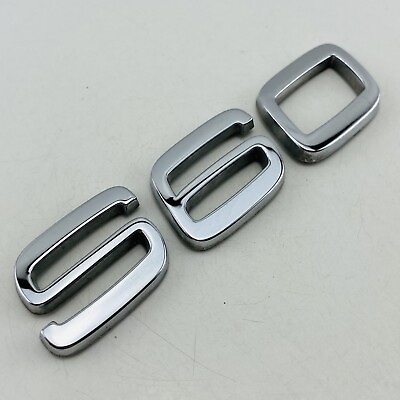 #ad 01 02 03 04 05 06 Volvo S60 Emblem Letters Logo Badge Trunk Rear Chrome OEM E100 $12.50