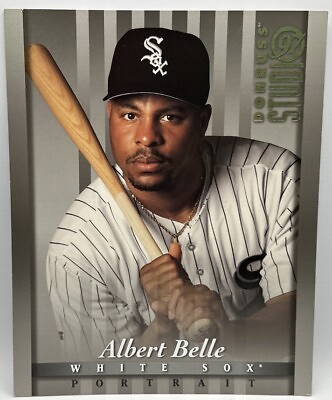#ad Albert Belle Chicago White Sox Donruss Portrait Studio #9 1997 8X10 $9.57