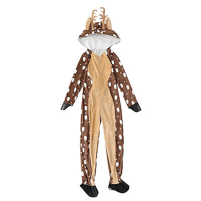 #ad Unisex Christmas Reindeer Adult Costume Men Women Deer Animal Party Jumpsuit US $46.12