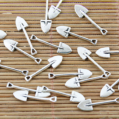 #ad 100pcs Tibetan silver shovel charm pendants EF1368 $3.20