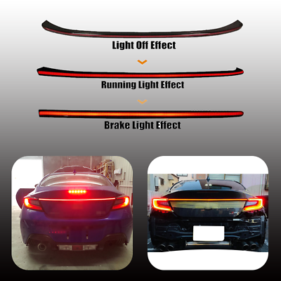 #ad Fit 2022 2023 Subaru BRZ Toyota Gr86 LED Trunk Light Bar Rear Brake Signal Light $199.99