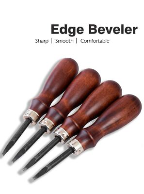 #ad Sharp Leather Edge Skiving Polishing Tools Belt Maker High Carbon Steel Beveller $38.79