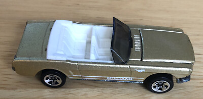 #ad 1983 Hot Wheels 1965 Ford Mustang Die Cast Convertible Gold Vintage Car $5.00