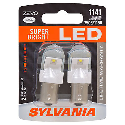 #ad SYLVANIA 1141 ZEVO LED White Bulb Bright LED Bulb Contains 2 Bulbs $19.75