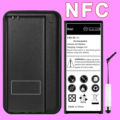 #ad Long Lasting 7220mAh Business NFC Battery Charger f Samsung Galaxy Note 4 N910T $41.14