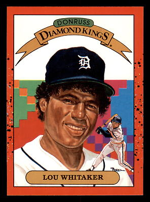 #ad 1990 Donruss Lou Whitaker #16 DK Detroit Tigers $1.59