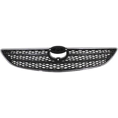 #ad Grille For 2002 2004 Toyota Camry Chrome Shell w Silver Insert Plastic $32.56