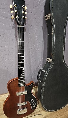 #ad Electric Wooden Guitar 1960#x27;s Japan Vintage Teisco With Case $168.00