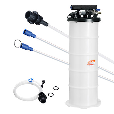 #ad VEVOR Fluid Extractor Pneumatic or Manual Oil Change Vacuum Pump 1.74Gallon 6.5L $59.99