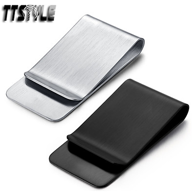 #ad High Quality TTstyle THICK Brushed Stainless Steel Money Clip NEW AU $24.99