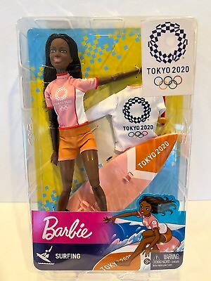 #ad Mattel Barbie Olympic Games Tokyo 2020 NIB SEALED RARE GTL73 GTL76 Surfer $16.40