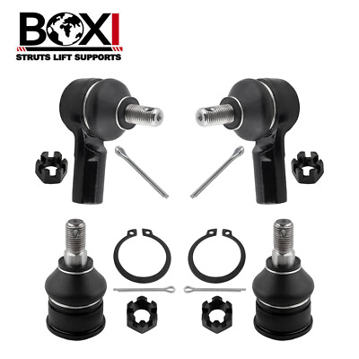 #ad Fits for Honda Element 2x Lower Ball Joints 2x Outer Tie Rod End Steering Kit $30.99