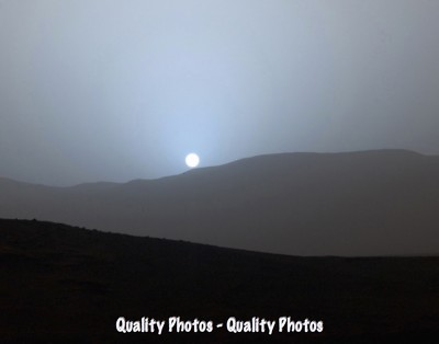 #ad Sun Setting on Mars 8.5x11quot; Photo Print Martian Sunset NASA Rover Photography $8.27