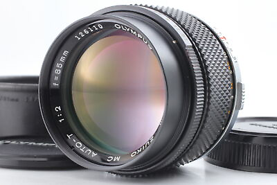 #ad N MINT w Hood Olympus OM SYSTEM Zuiko MC Auto T 85mm F 2 Portrait Lens Japan $359.99