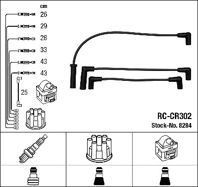 #ad Ignition Cable Kit for JEEP:CHEROKEE SUVWRANGLER IIWRANGLER  WRANGLER I GBP 40.49