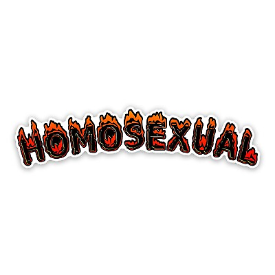 #ad Homosexual Gay Pride LGBTQ 6quot; Wide Sticker Includes Two Stickers $5.99