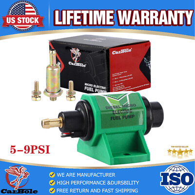 #ad 12D 5 9PSI Universal 5 16 inch Inlet Electric Diesel Fuel Pump Kit 12V 35GPH New $24.99