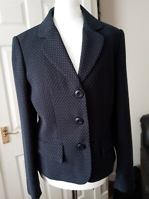 #ad Next Jacket Size 8 Dark Navy Blue Tailored Formal Suit Business GBP 8.00