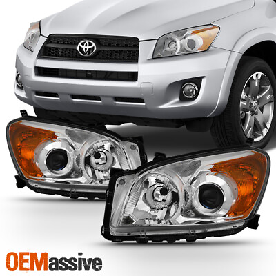 #ad Fits 2009 2012 Toyota RAV4 Headlights Lights Lamps DriverPassenger LeftRight $89.99