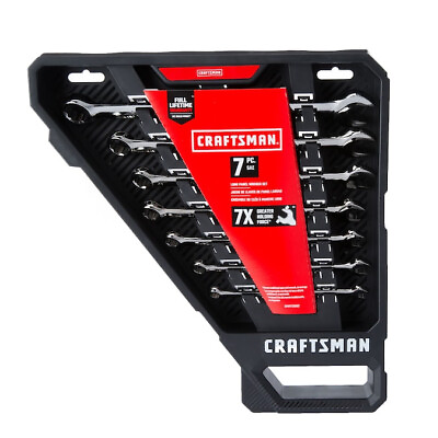 Craftsman CMMT12062L 12 Pt. Combination Wrench Set 7 Pc. New $38.99