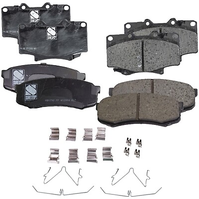 #ad Front and Rear Ceramic Brake Pad Set For 1993 1997 Toyota Land Cruiser $55.70