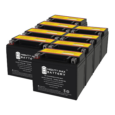 #ad Mighty Max YTX12 BS 12V 10Ah Battery Replaces Triumph Scrambler 11 13 8 Pack $229.99