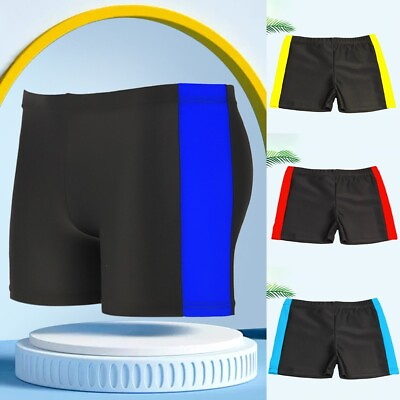 #ad Swim Trunk Swimwear 4 Optional Colors Beach Shorts With Drawstring Lined $8.07