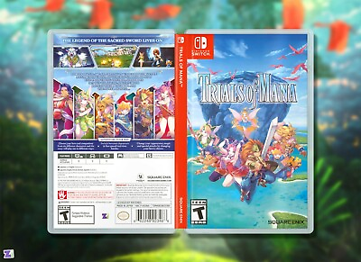 #ad Trials of Mana Replacement Case: Double sided Premium Insert for Nintendo Switch $7.99
