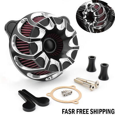 #ad For Harley Air Cleaner Intake Filter Touring Street Electra Glide Road King FLHX $119.98