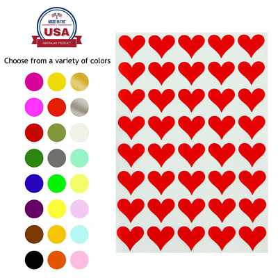 #ad Colored Valentines Day Hearts Label 19mm Decorative Envelope Stickers $9.99