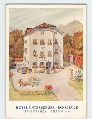 #ad Postcard Hotel Unterberger Innsbruck Austria $9.89