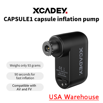 #ad #ad Xcadey CAPSULE 1 Mini Electric Cycling Tire Inflator Air Pump Rechargeable $38.99